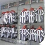Football Club shop hanging system with Slimposts