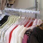 Ibis Lingerie wall hanging display: T-rails