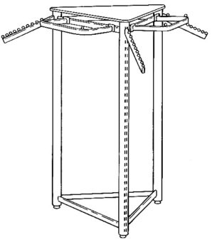 Garment rail Triped Unit