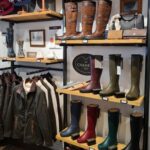 Rear hung clothing display system